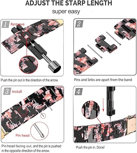 Miniatura 7 de Correas compatibles con Samsung Galaxy Watch 7  FE  66 Classic  55 Pro  44 Classic  3 de 1.614 pulgadas, 0.787 pulgadas, correa de repuesto de