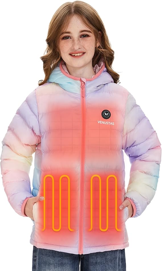 Venustas Girl’s Heated FELLEX® Hooded Jacket 7.4V