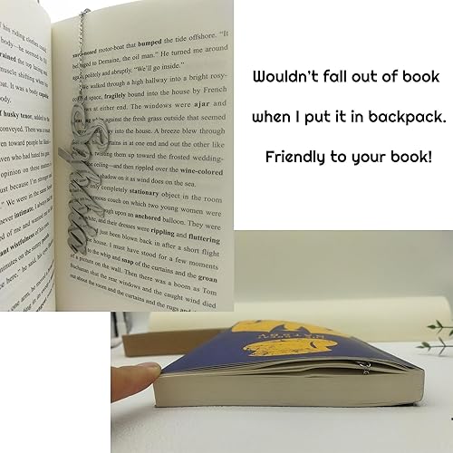 Miniatura 2 de Marcapáginas con nombre personalizado, de acero inoxidable, marcapáginas de metal, regalo único para amantes de los libros, regalo para graduación,