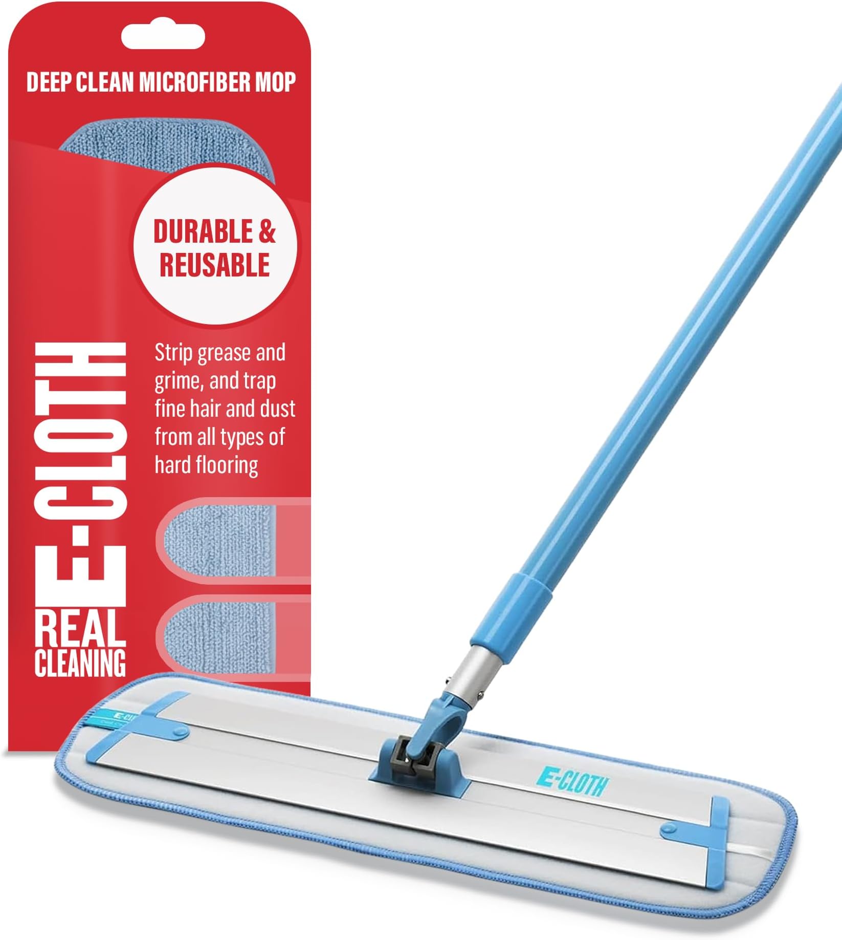 E-Cloth Deep Clean Mop for Home Cleaning, No Refills or Spray Needed