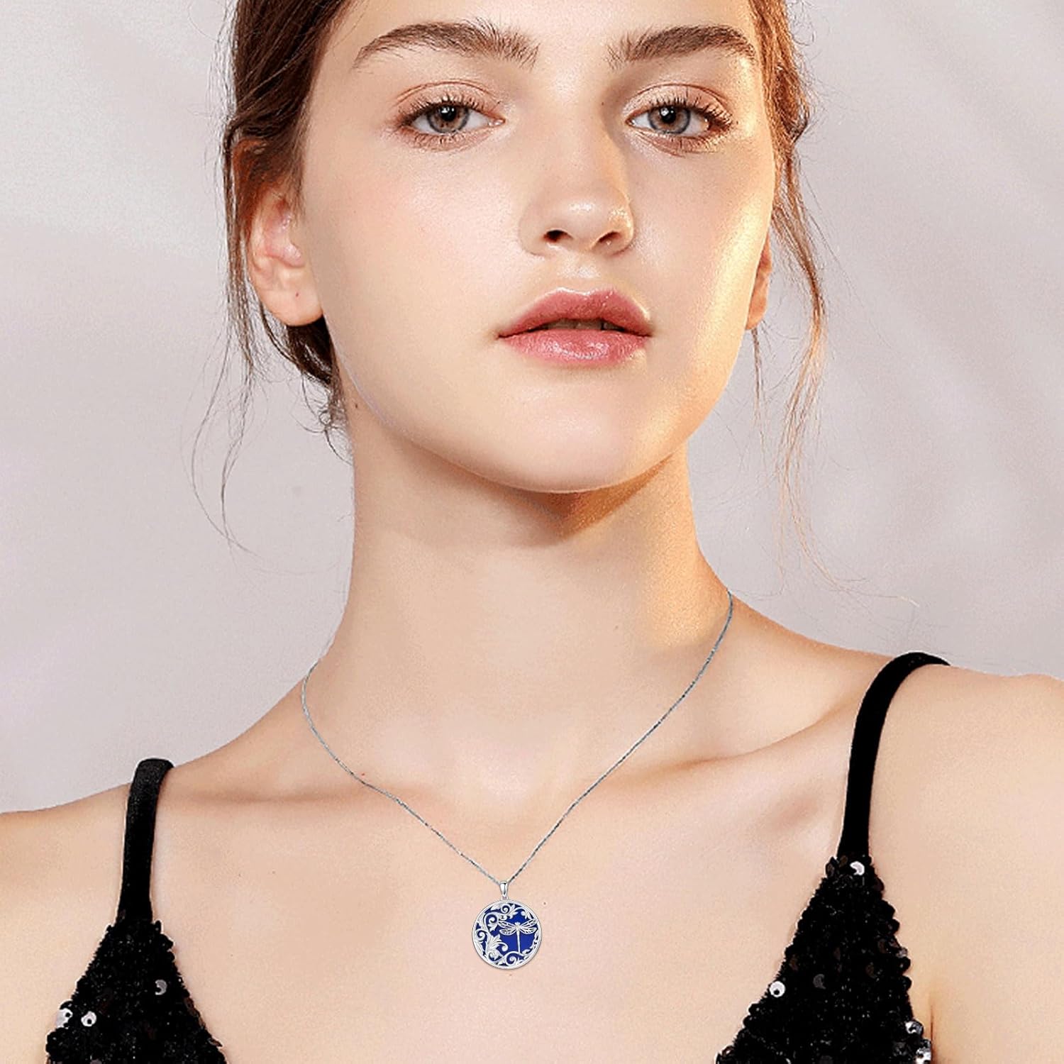 KZX Cat/Dog/Phoenix/Eagle/Whale/Shark/Puffin/Starfish/Chicken/Butterfly/Owl/Bee/Frog/Seahorse Necklace Sterling Silver Animal Pendant Jewelry Gift for Women - Image 2