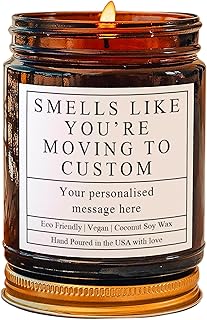 Personalized Moving Home Gift for Friend, Housewarming Candle, First Home Present, Settling in Present, New Chapter Gift Custom Message