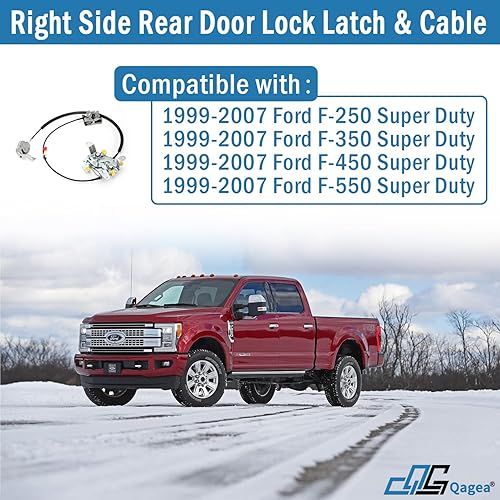 Vista 8 de Reemplazo del pestillo de bloqueo inferior de la puerta trasera del lado derecho del pasajero para Ford F-150 F-250 HD Super Duty Lobo Heritage