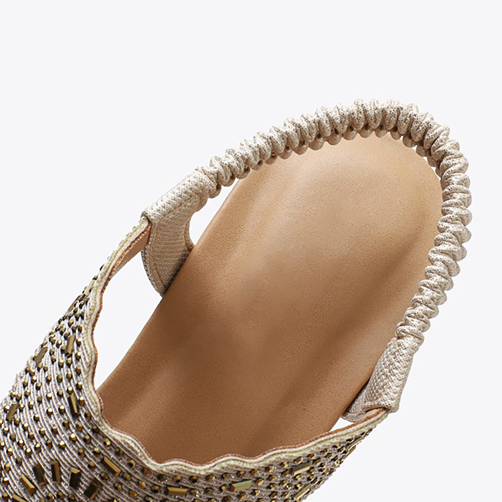 Donna con Zeppa Eleganti Roman Estivi Sandali Tacco Alto Donna Vintage Casual Moda Scarpe Spiaggia Bohemian Sandali Infradito da Donna Sposa