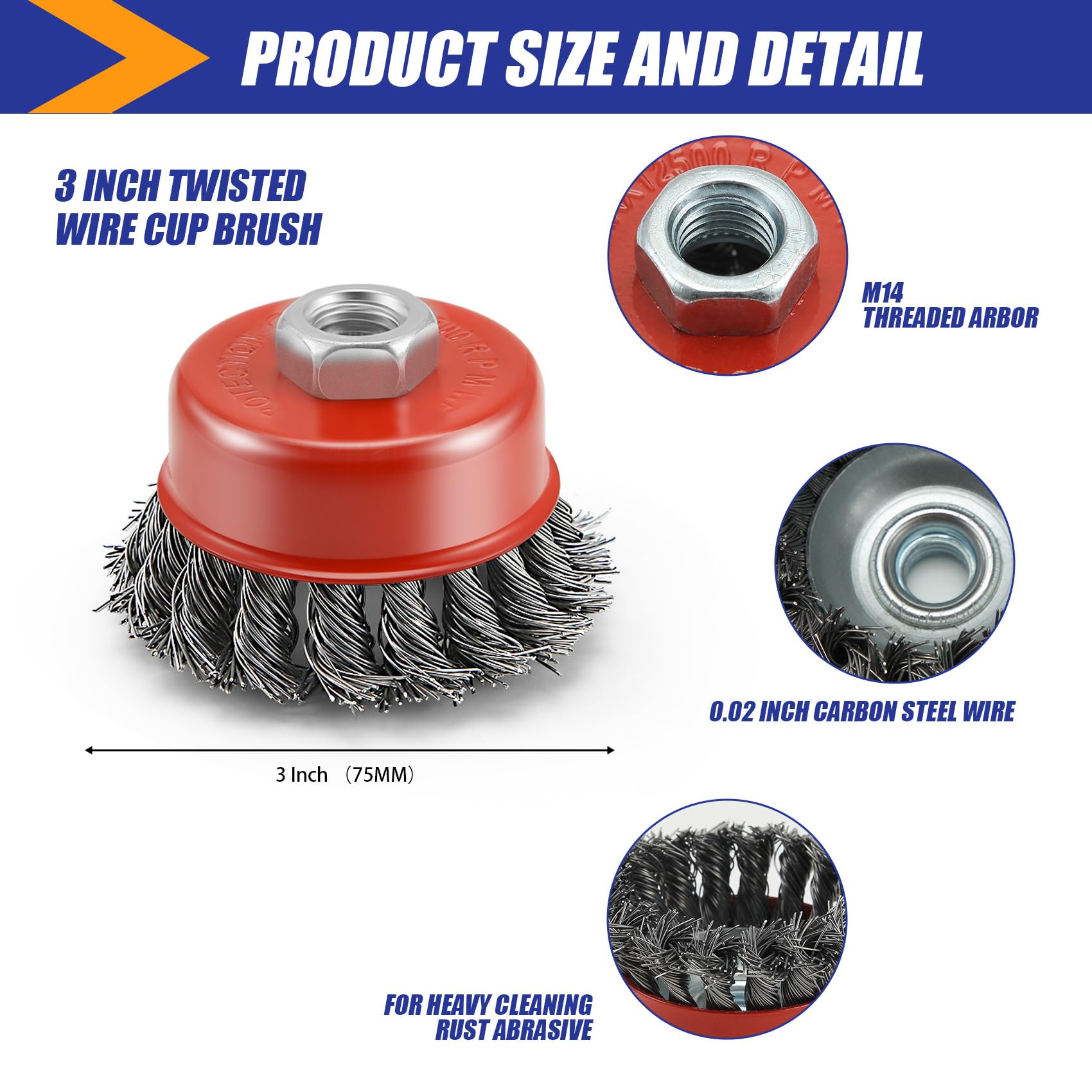 Wire Brush, Red - Image 2