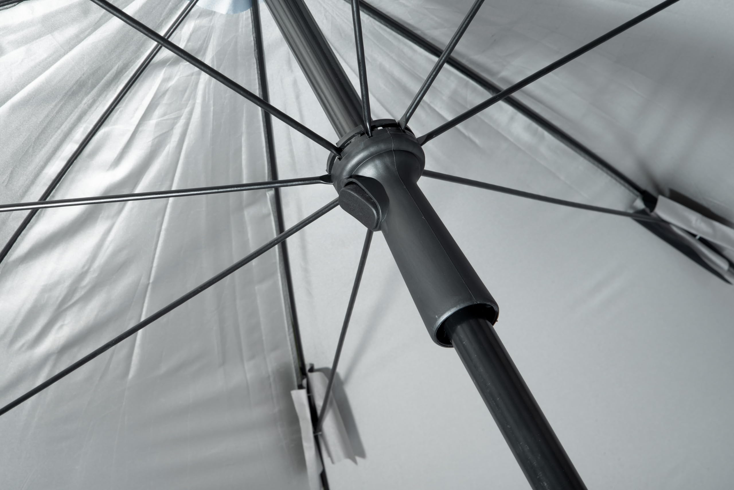 Angelschirm mit Seitenwand & Sichtfenster – Wasserdicht, Schirmzelt klappbar – Windschutz Zelt für Angler, 205 cm