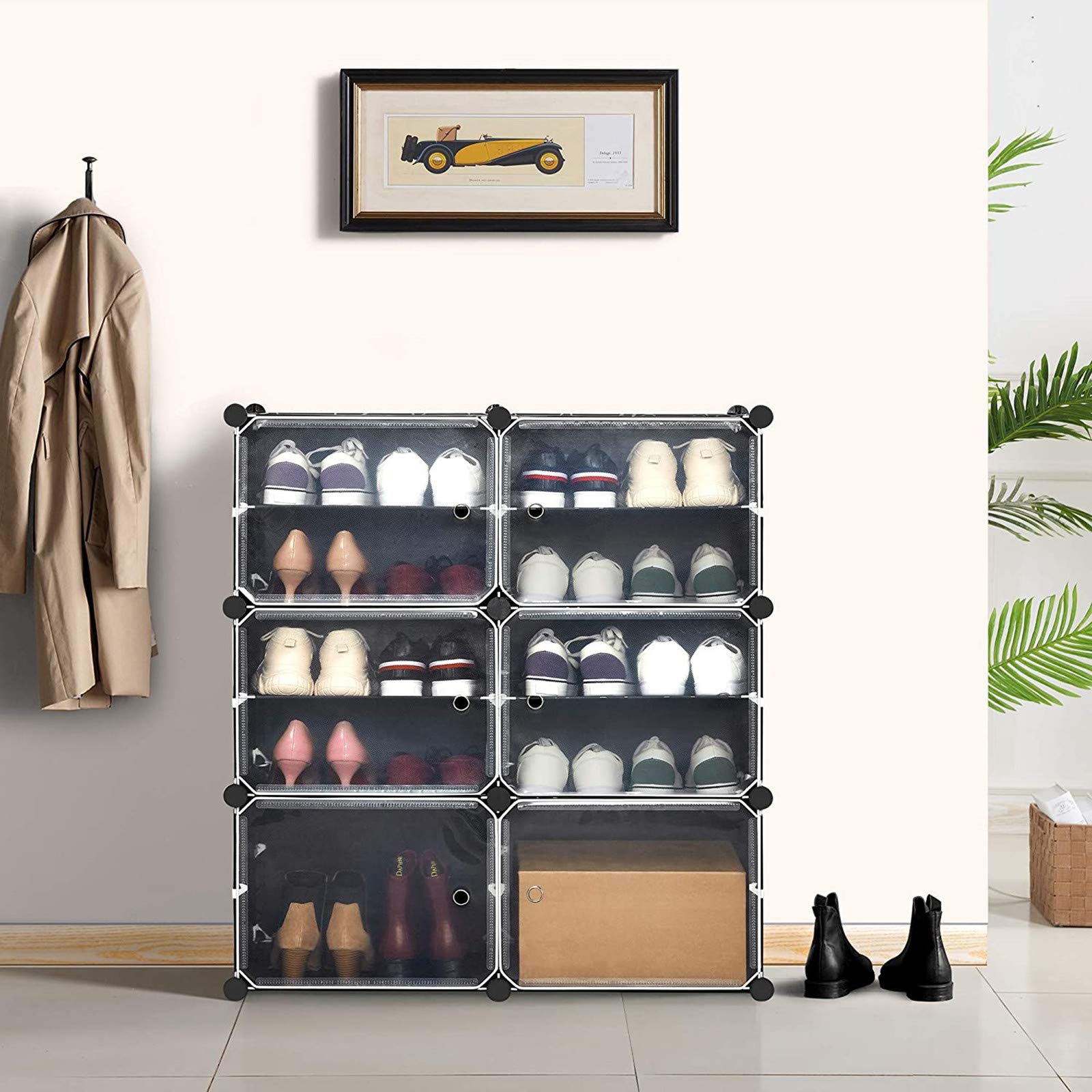 Buy UHOOME Shoe Racks Storage Storage Unit,DIY Plastic