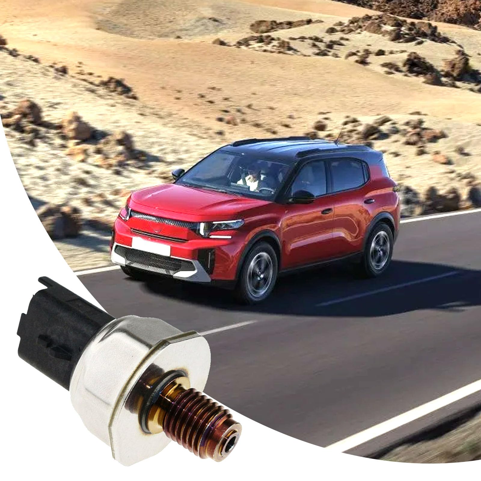 Capteur Pression Carburant 1.6 hdi 1.4 hdi 9658227880 pour 107 206 207 307 308 Berlingo C1 C2 C3 C4 Nemo 1920GW Fuel Rail Pressure Sensor