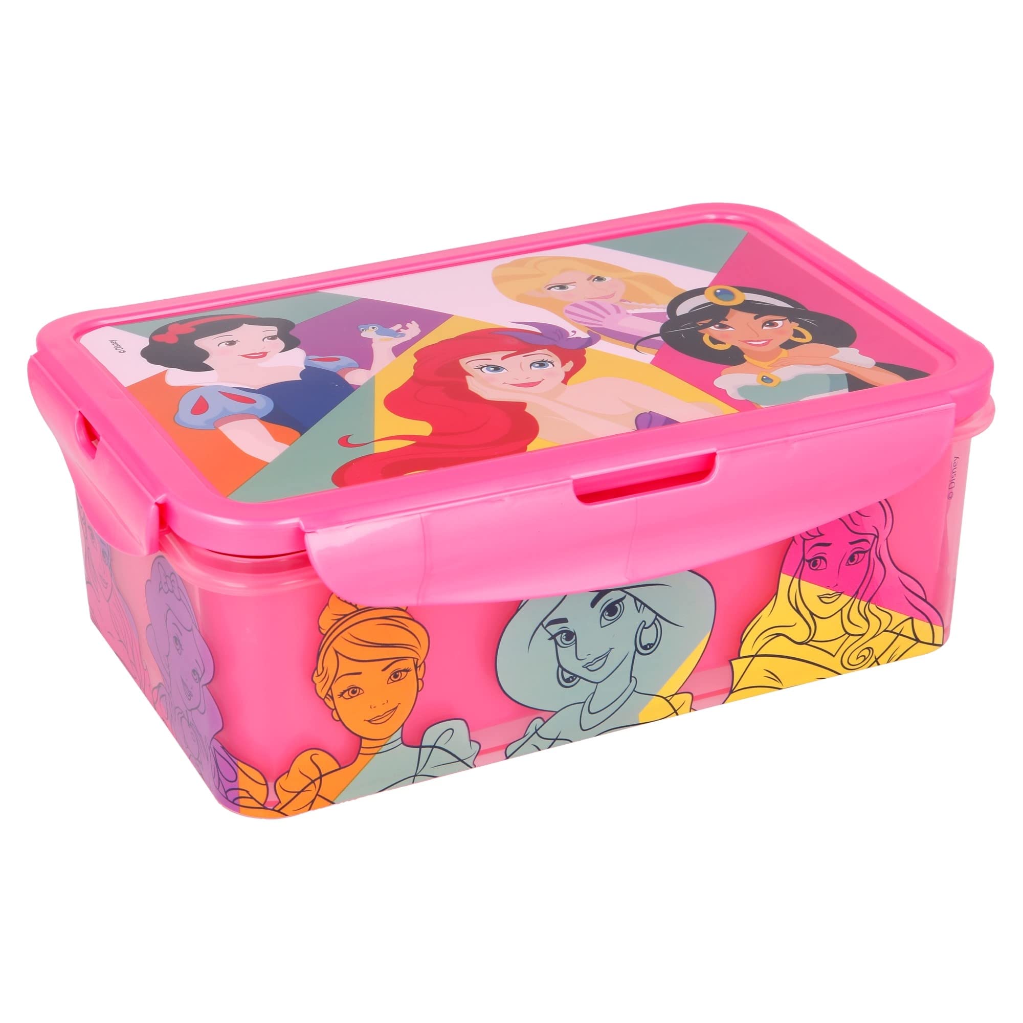Stor Disney Princess Bright & Bold Rectangular Container with Removable Compartments 1190 ml