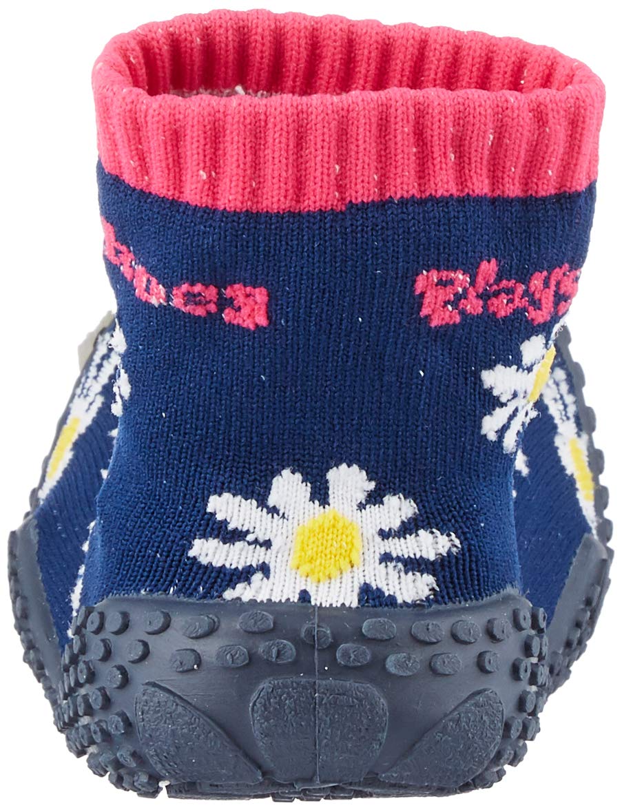 Playshoes Calcetines de Playa con protección UV Flor de Margarita, Zapatos de Agua Unisex niños, Azul Oscuro (Dark Blue), 28/29 EU