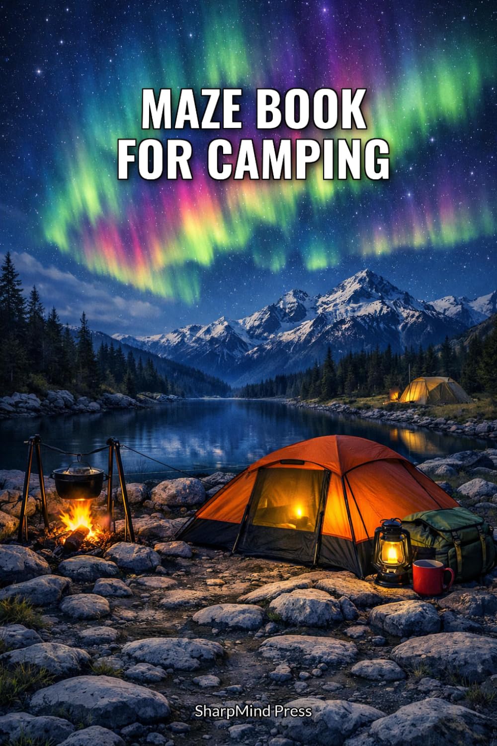 Maze Book for Camping: Sharpen your mind and enjoy the great outdoors with 100 challenging mazes (SharpMind Press Camping Puzzle Collection)