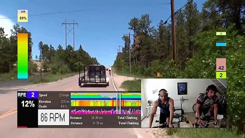 Miniatura 9 de ERock Rocks! A Virtual 100 Mile Ride. Indoor Cycling Training Spinning Fitness and Workout Videos