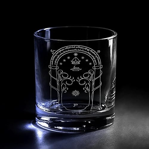 Miniatura 11 de MAPA DE LA TIERRA MEDIA Grabado en vidrio Whiskey Rocks de 10.5oz | Tierra Media Tolkien Magos Elfos Orcos Enanos Mitología de fantasía | Diseños