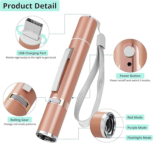 Vista 26 de TBTeek Juguetes para gatos de interior, 2 piezas, recargable, 7 patrones ajustables, gatito interactivo, perro, perro, juguete de luz de persecución