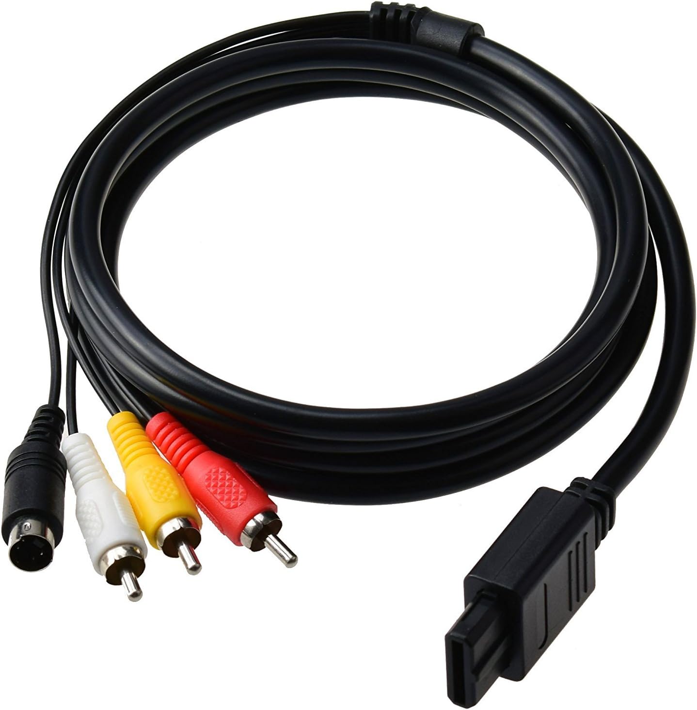 CHILDMORY 6ft AV TV S Video AV Cable for Gamecube SNES NGC N64 Console