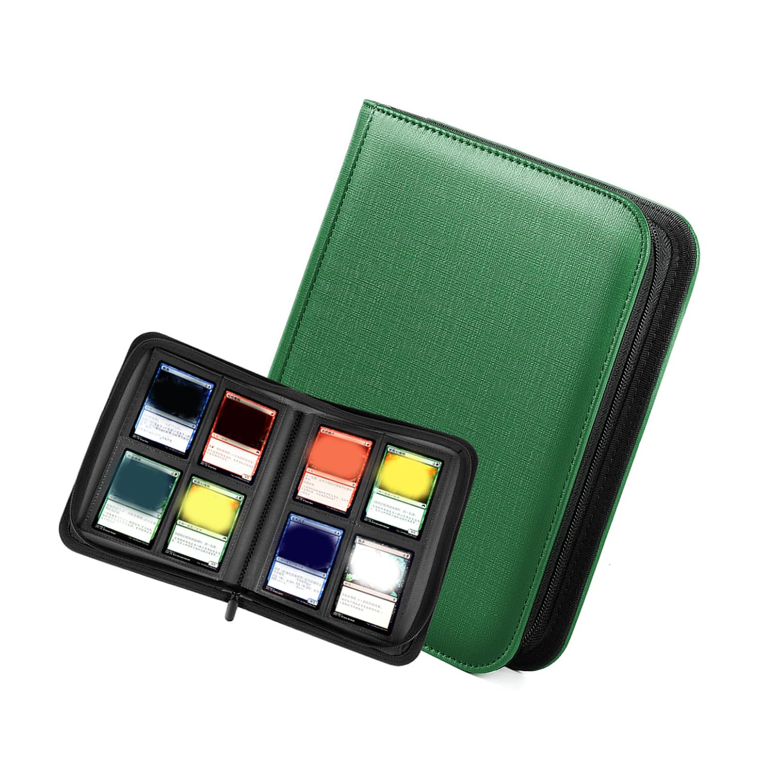 4 Pocket Card Album Trading Cards Case 160 Capacity PU Leather Trading Cards Binder for Collectible and Sports Sports Collector Book