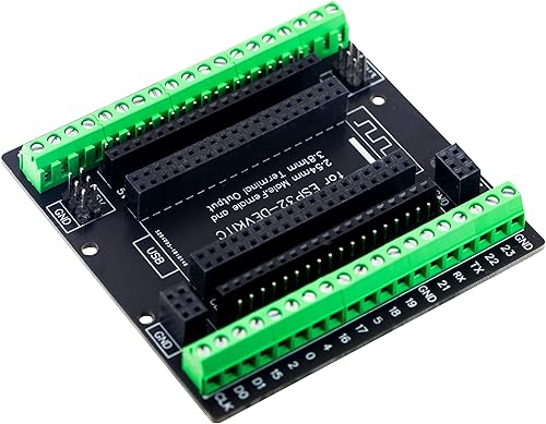 Vista 8 de whiteeeen para ESP32 Super Breakout Board 3.81mm 0.15" Terminal GPIO Placa de expansión 3 tipos de salidas para ESP32-DevKitC ESP-WROOM-32 Bloque