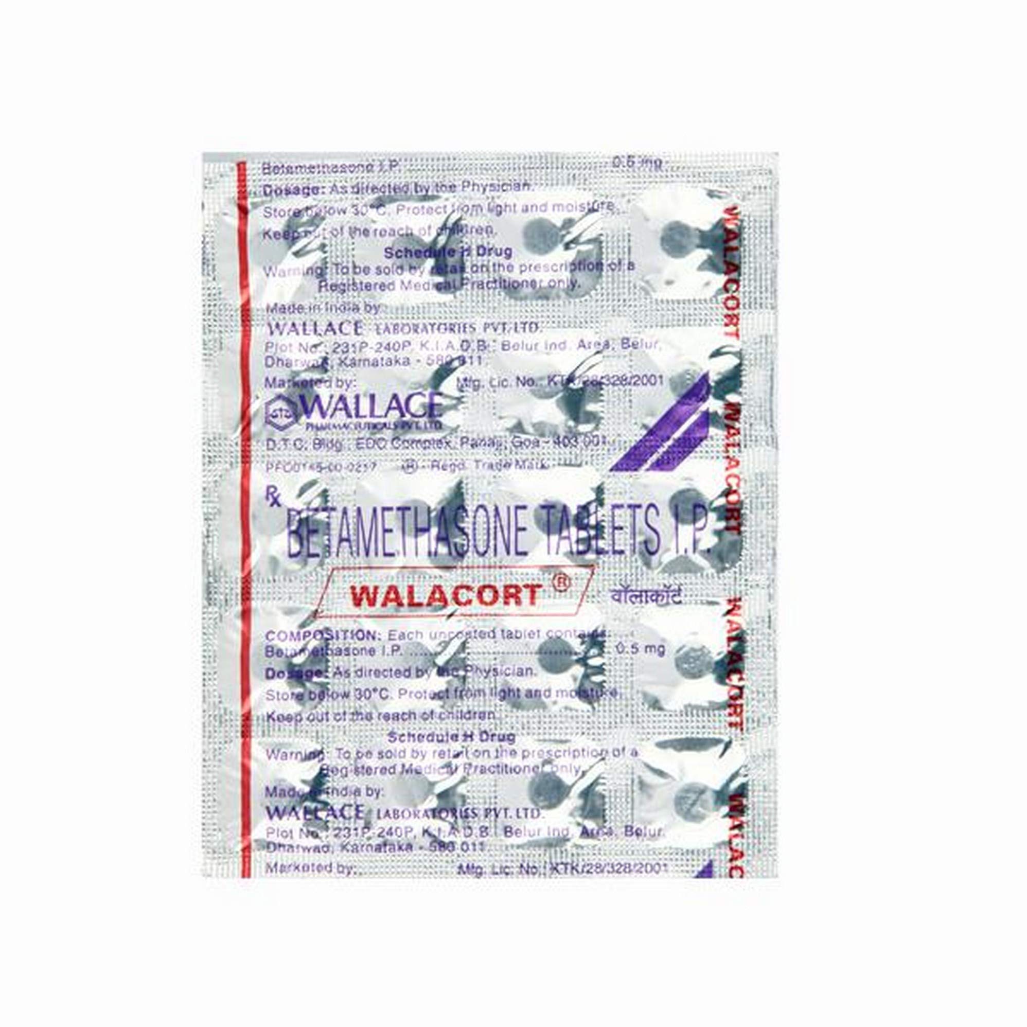 Walacort - 0.5 Mg - Strip Of 20 Tablets