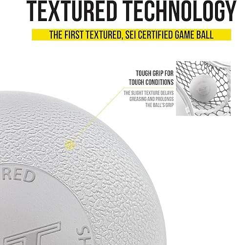 Miniatura 4 de PEARL Guardian Innovations - Pelotas de lacrosse texturizadas LT - Paquete de 100 unidades, con certificación SEI y cumple con los estándares NOCSAE