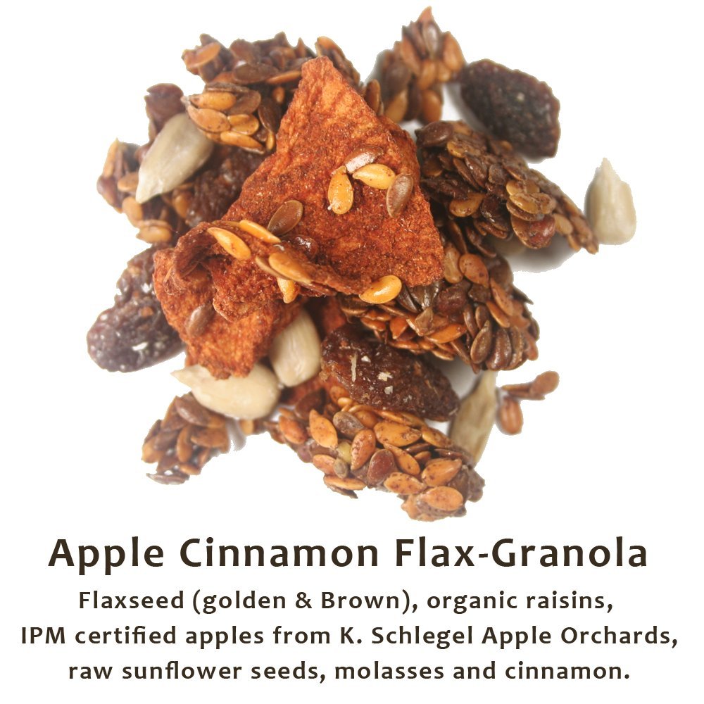 Flax Granola - Variety Pack: Fruit & Berry, Pumpkin Spice, Ginger Chia, and Apple Cinnamon - The Plan Friendly, Gluten Free - 12 oz, 4 pack