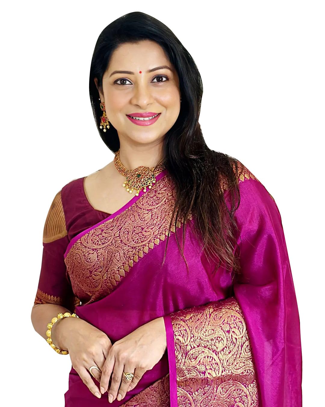 Avantika Fashion Women's Kanjivaram Sari Soft Silk Blouse