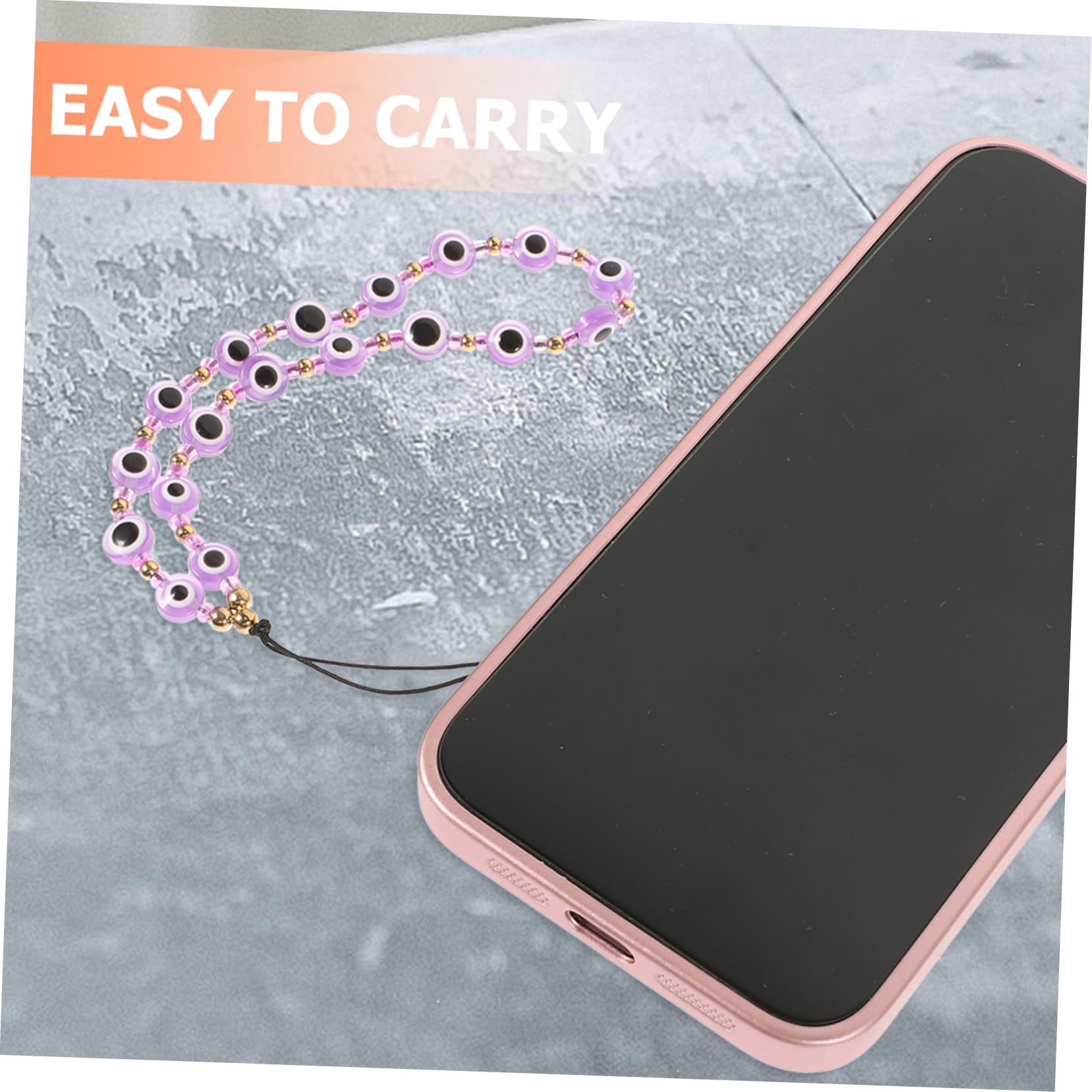 Lurrose Beaded Handy Lanyard Teiliges Mit Augen Handy Strap Charm Für Smartphones Und Kreativ Für Frauen Und Mädchen Schickes Design Praktisch Und Leicht Verhindern