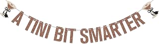 A Tini Bit Smarter Banner,Espresso Martini Graduation Party Decoration,Class Of 2025 Graduation Party Supplies Coffee Double-Sided