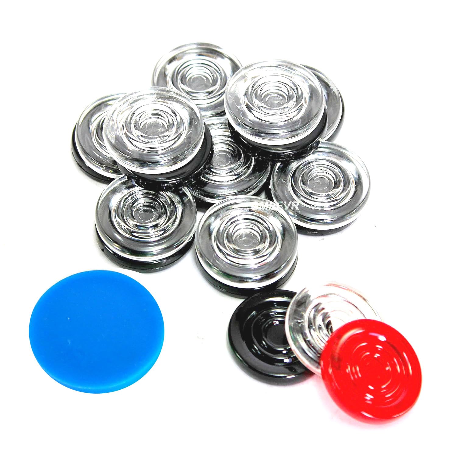 Gmefvr Carrom Board Coins + 1 Striker Plastic Crystal and Wooden (Plastic) (B0DGD7QRSL) Amazon Price History, Amazon Price Tracker