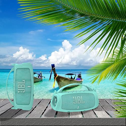 Miniatura 17 de JCHPINE Funda de silicona para altavoz Bluetooth portátil JBL Charge 5, soporte protector para accesorios de altavoces JBL Charge 5