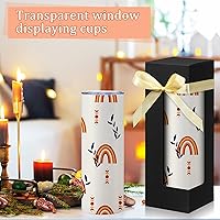 Vista 4 de PerKoop 36 cajas de regalo con cinta para vasos de sublimación, cajas de exposición transparentes de 12 onzas, 20 onzas, 30 onzas, prensa de calor