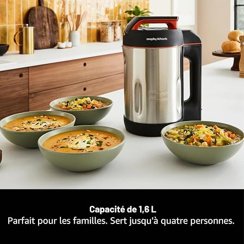 Morphy Richards Soupmaker avec lame Serrator Acier inoxydable brossé. 1.6 Litre brossé - 6