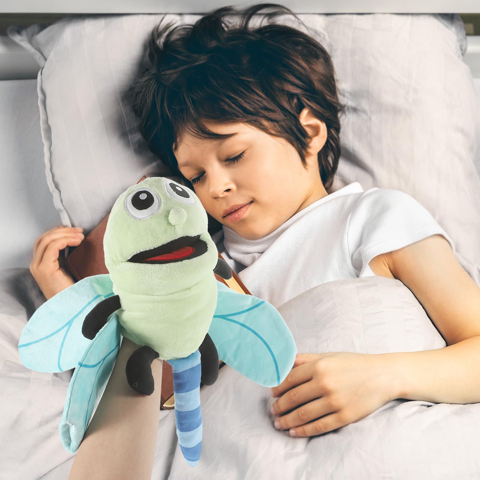 HEMOTON Marioneta de Mano de Peluche de Insecto Adorable para Niños Relleno de Algodón PP y Felpa, Experiencia Inmersiva y Realista para Juegos Creativos