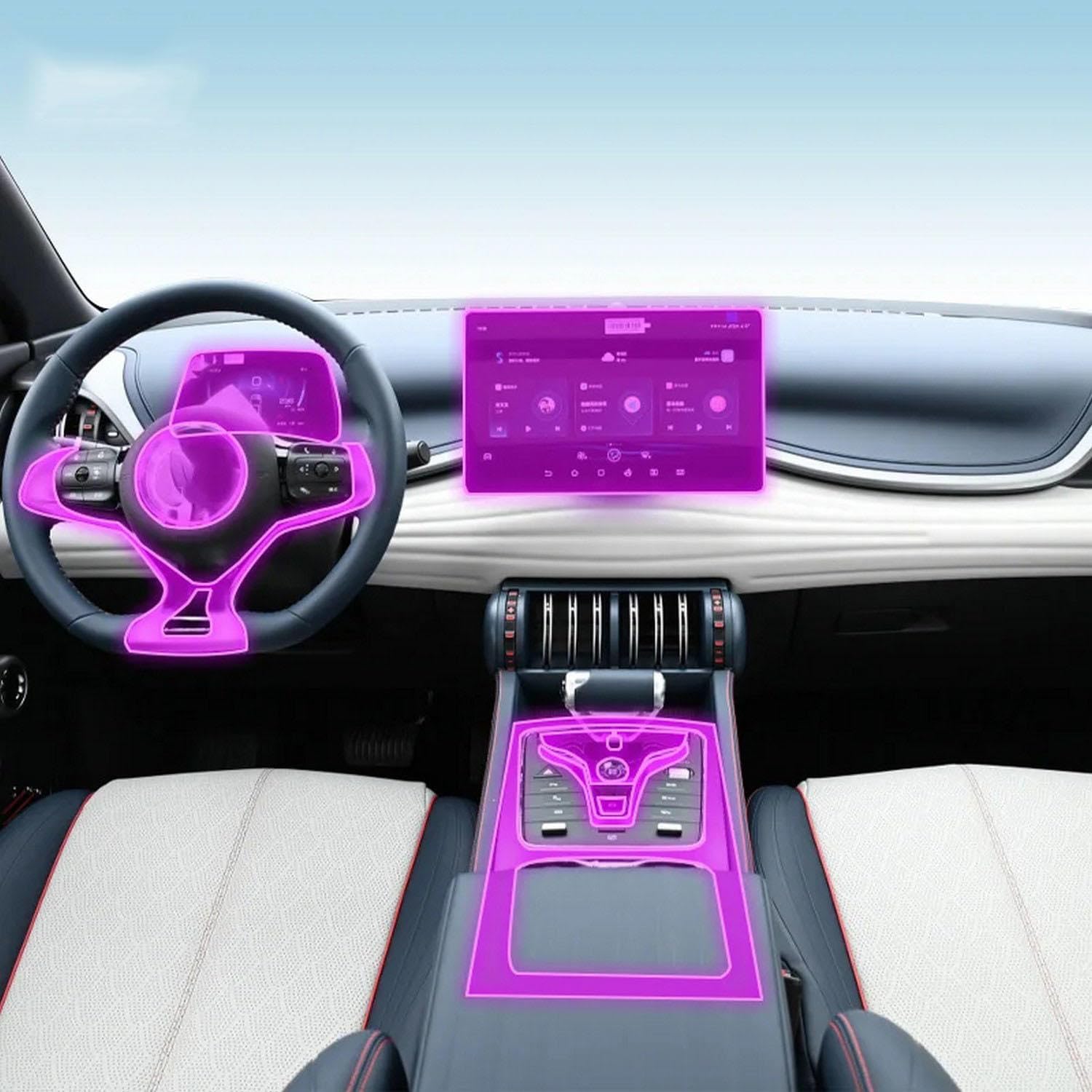 Écran anti-rayures pour BYD ATTO 3 avec film de protection transparent pour console GPS