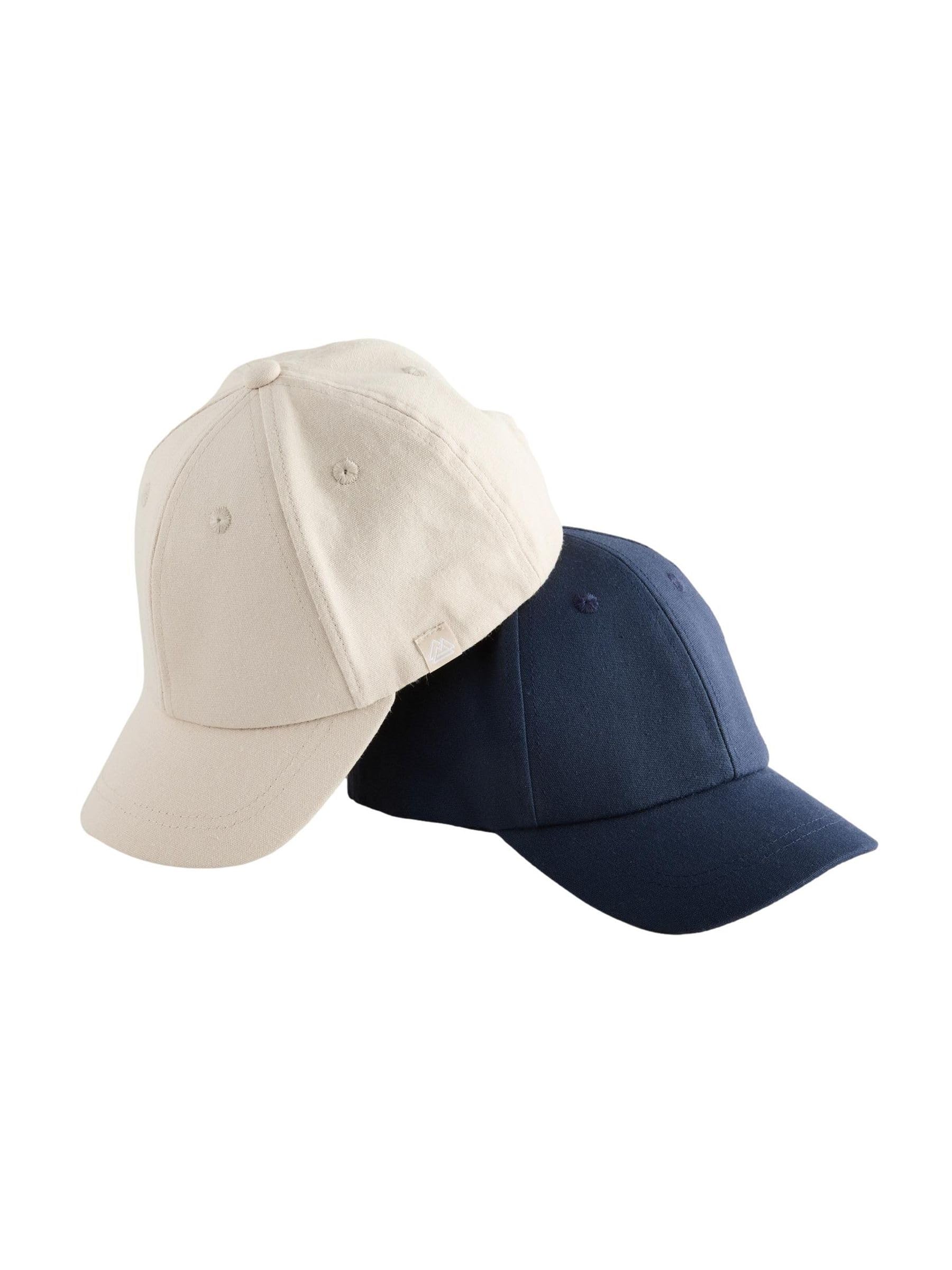 NEXT Ragazzo Confezione da 2 Cappellini in 100% Cotone