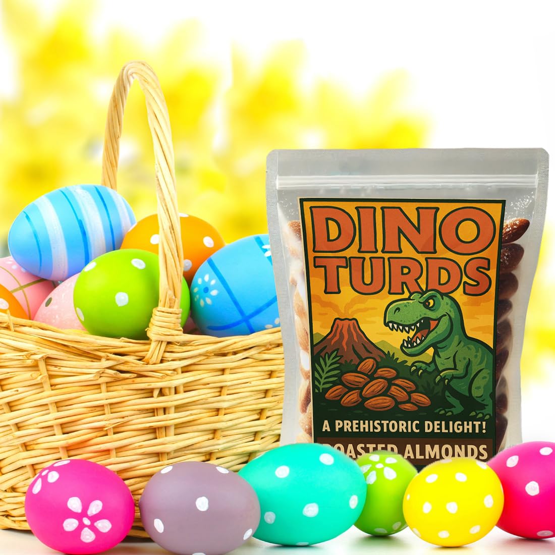 Amazon.com : Dino Turds Crunchy Almond Snacks - Fun & Educational