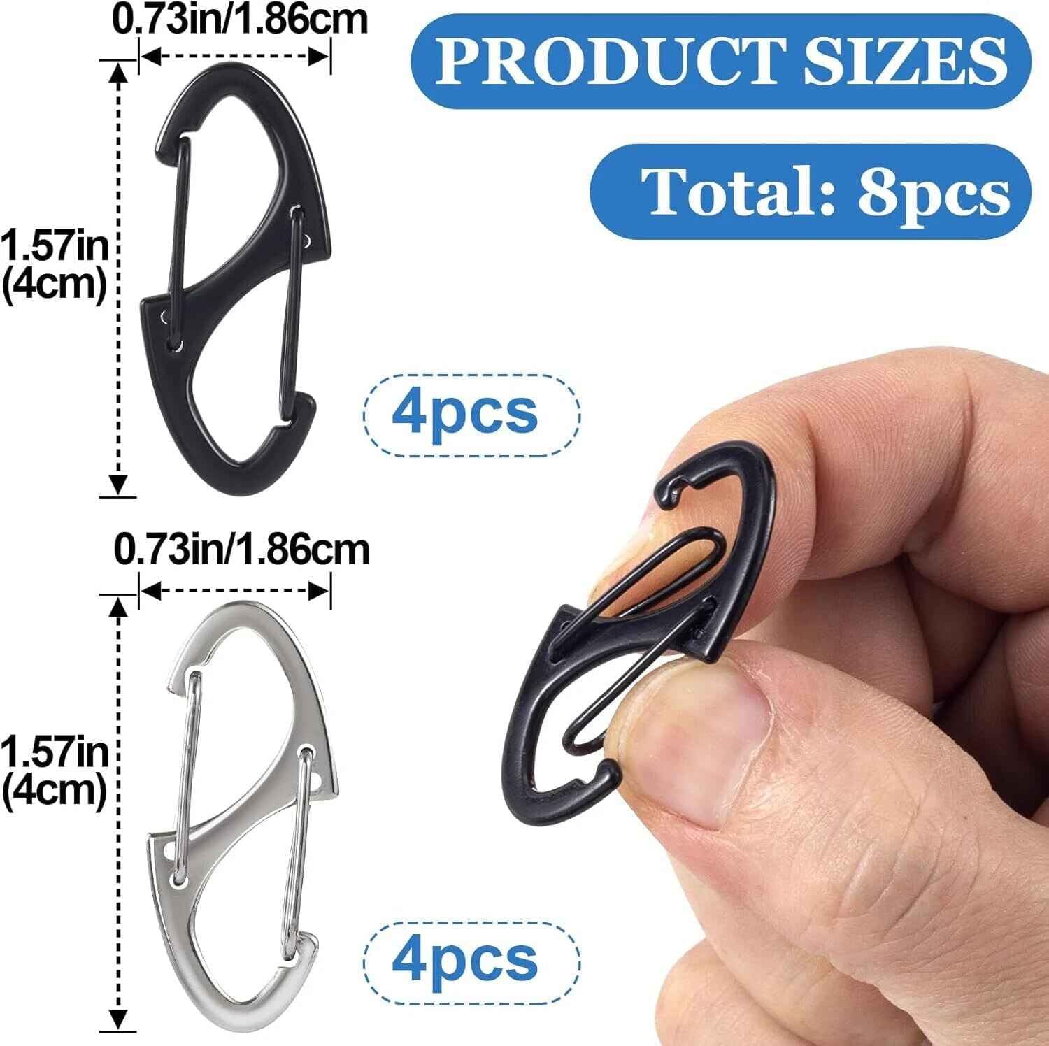 8Pcs Anti Theft Dual Opening Zipper Locks image 2