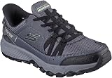 Skechers Homme Dynamite At Escapar Slip-In ENTRAINEUSE, Charcoal Leather/Textile/Black Trim, 46 EU - 4