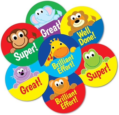 SuperStickers Animal Praise Variety Sticker (Pack of 245 x 19mm Stickers), DMSD1
