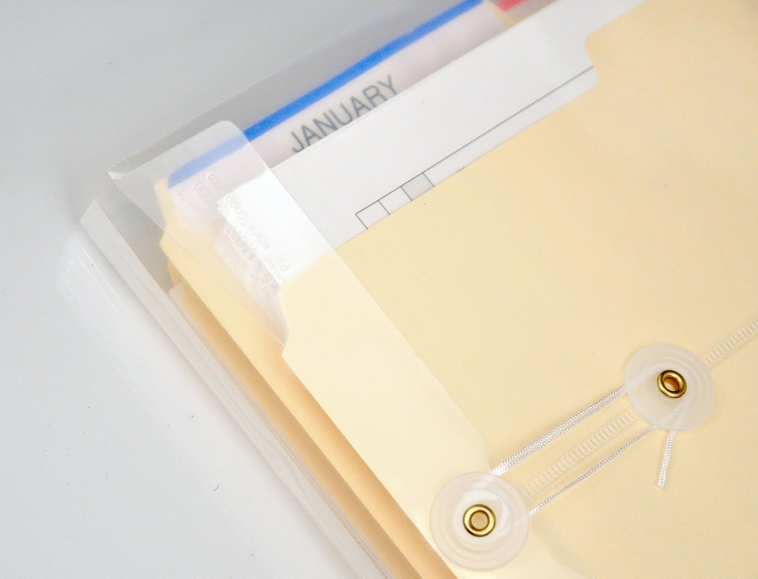 Lion String-A-Long Clear Poly Envelopes with Gusset, Letter, Side Load, 6 EA/Pack, 1 Pack (32030-CR) : Filing Envelopes : Office Products