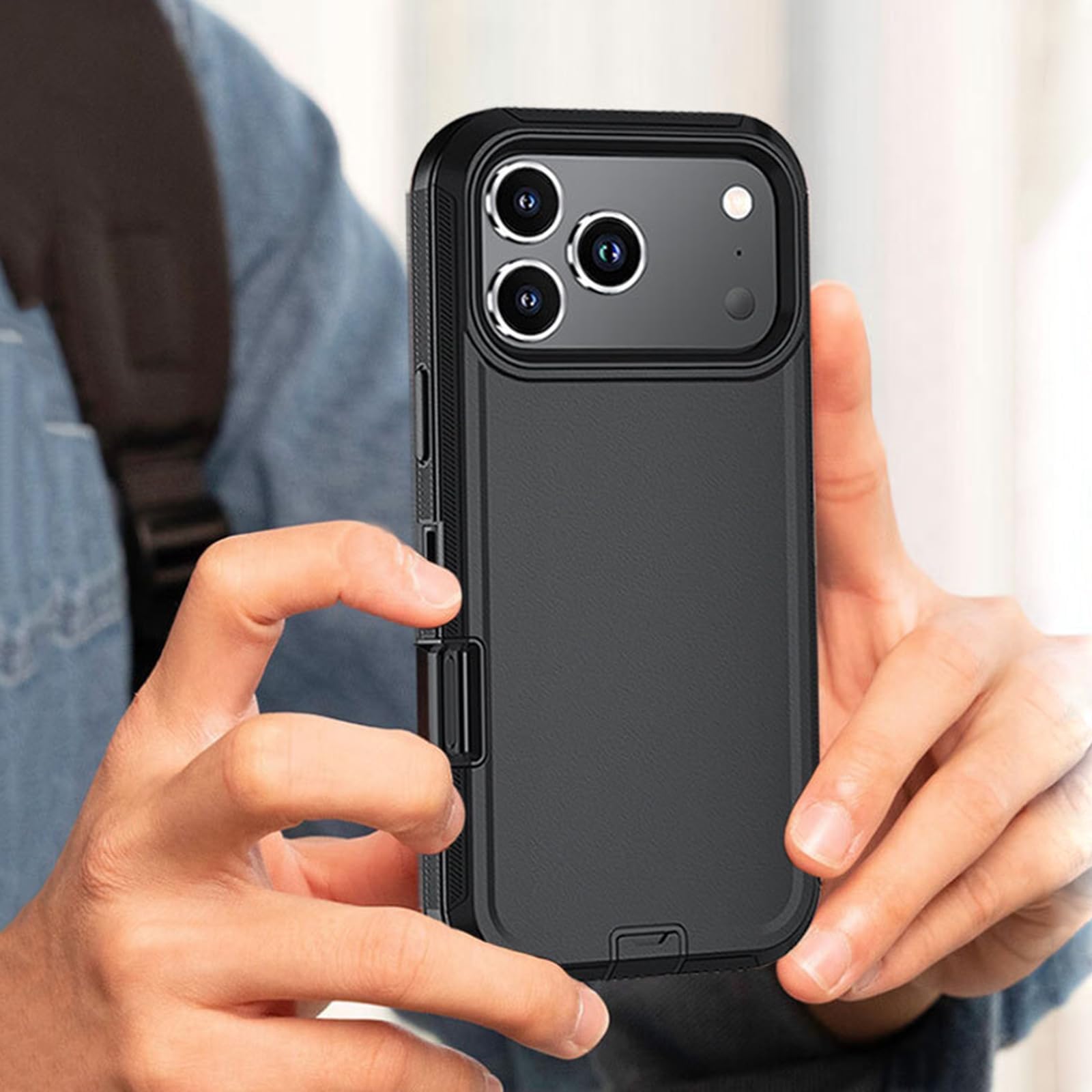 Funda Antigolpes para iPhone 17/17 Pro/17 Air/17 Pro MAX, Carcasa Protectora Rígida De PC Esmerilada Compatible con Carga Inalámbrica,17pro,Red