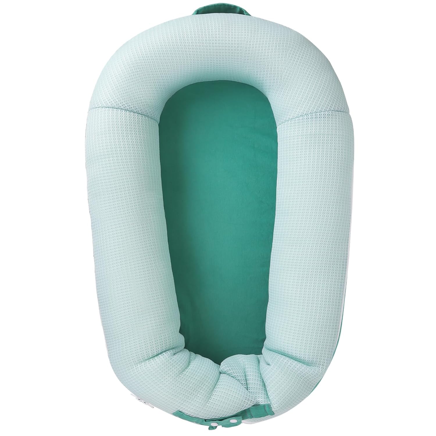 Baby Lounger, Deluxe Infant Lounger, Baby Nest Cover for Baby, Breathable Cotton, Newborn Essentials for Baby 0-12 Months (Greener)