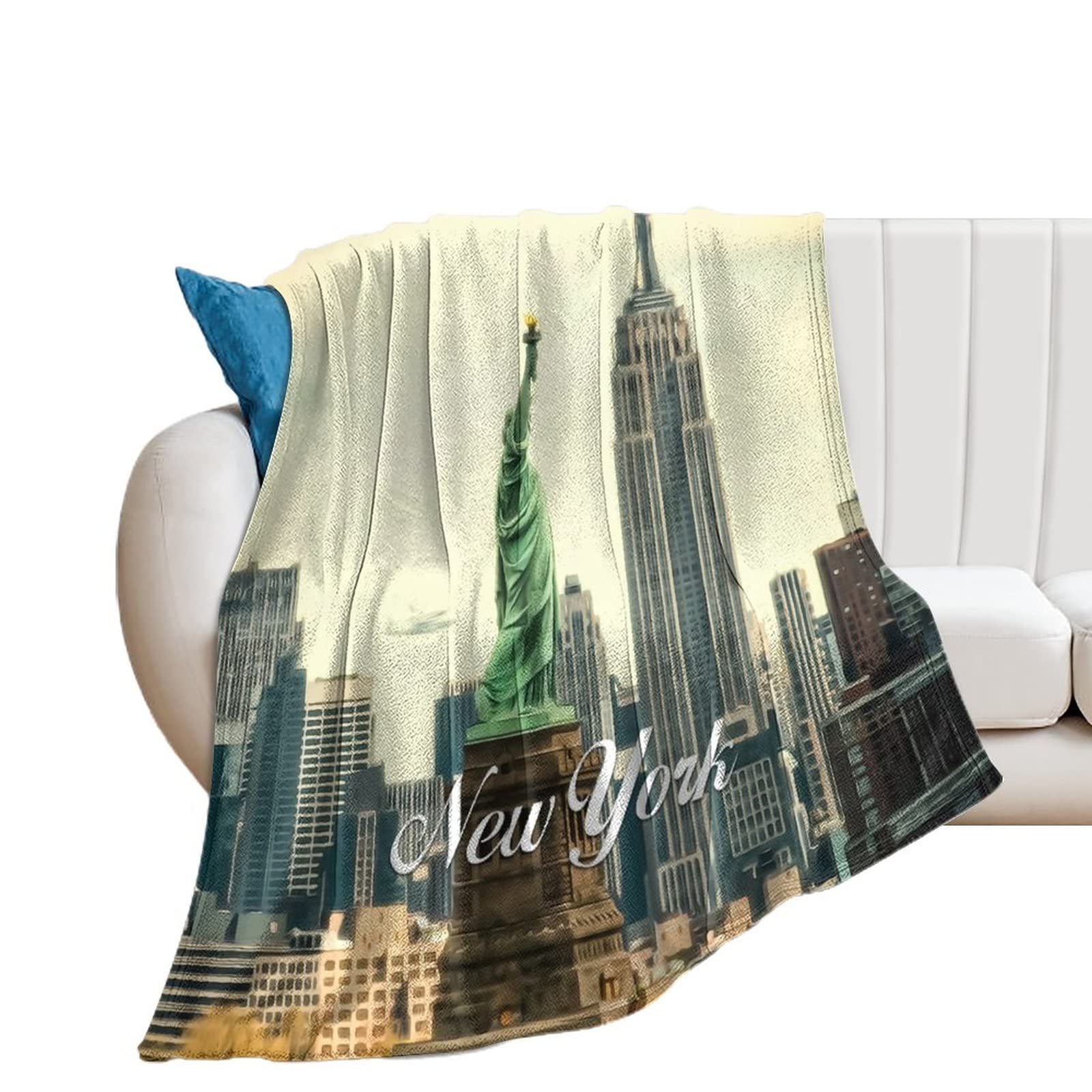 Couverture en flanelle polaire douce pour canapé et fauteuil nomade 127x152 cm