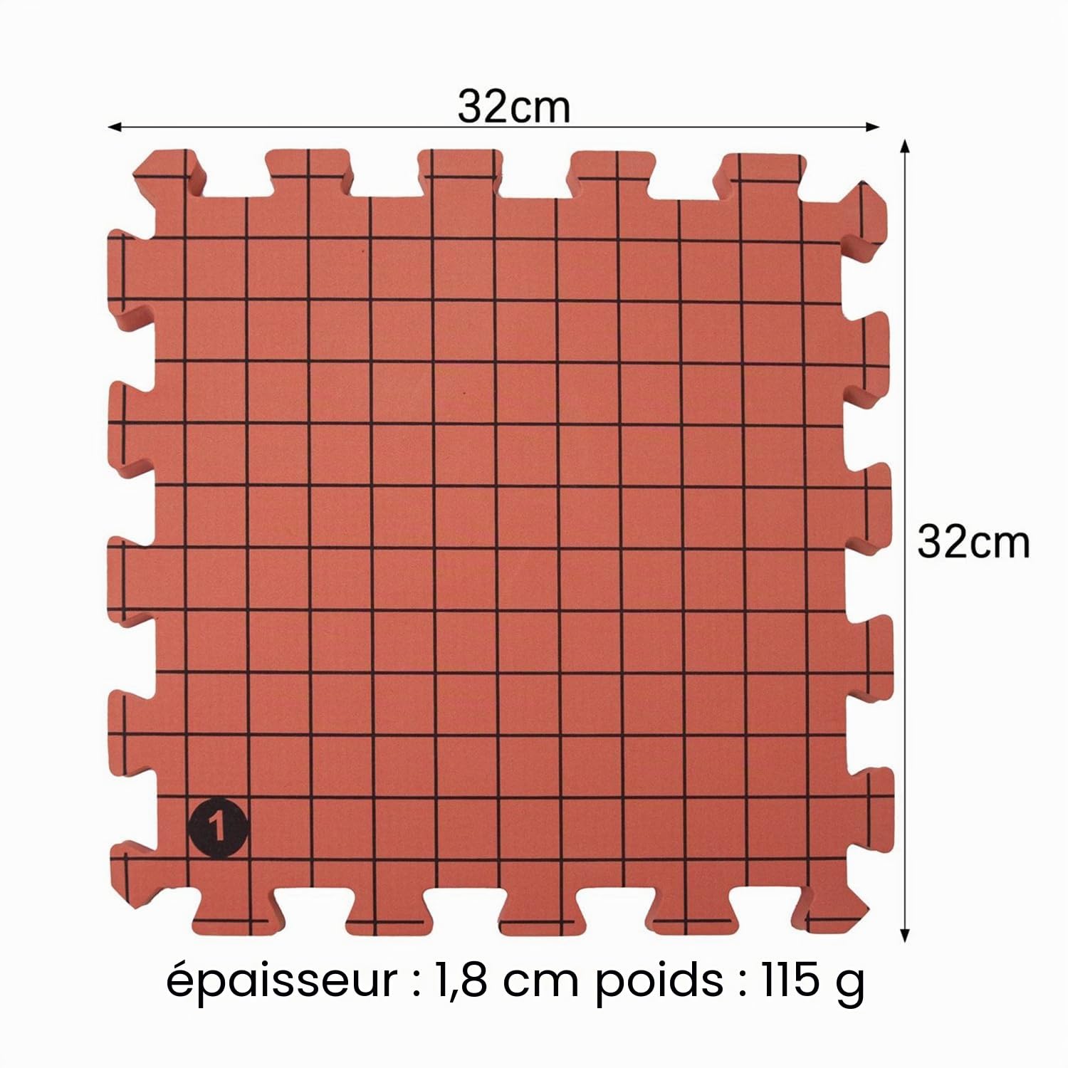Lot De 9 Tapis De Blocage Pour Tricot,Tapis De Blocage Tricot,Planches De Blocage Très Épaisses Avec Grilles Avec 25 Bloqueurs De Tricot Et 100 Épingles En t Pour Travaux d'Aiguille Ou Crochet(Rouge)