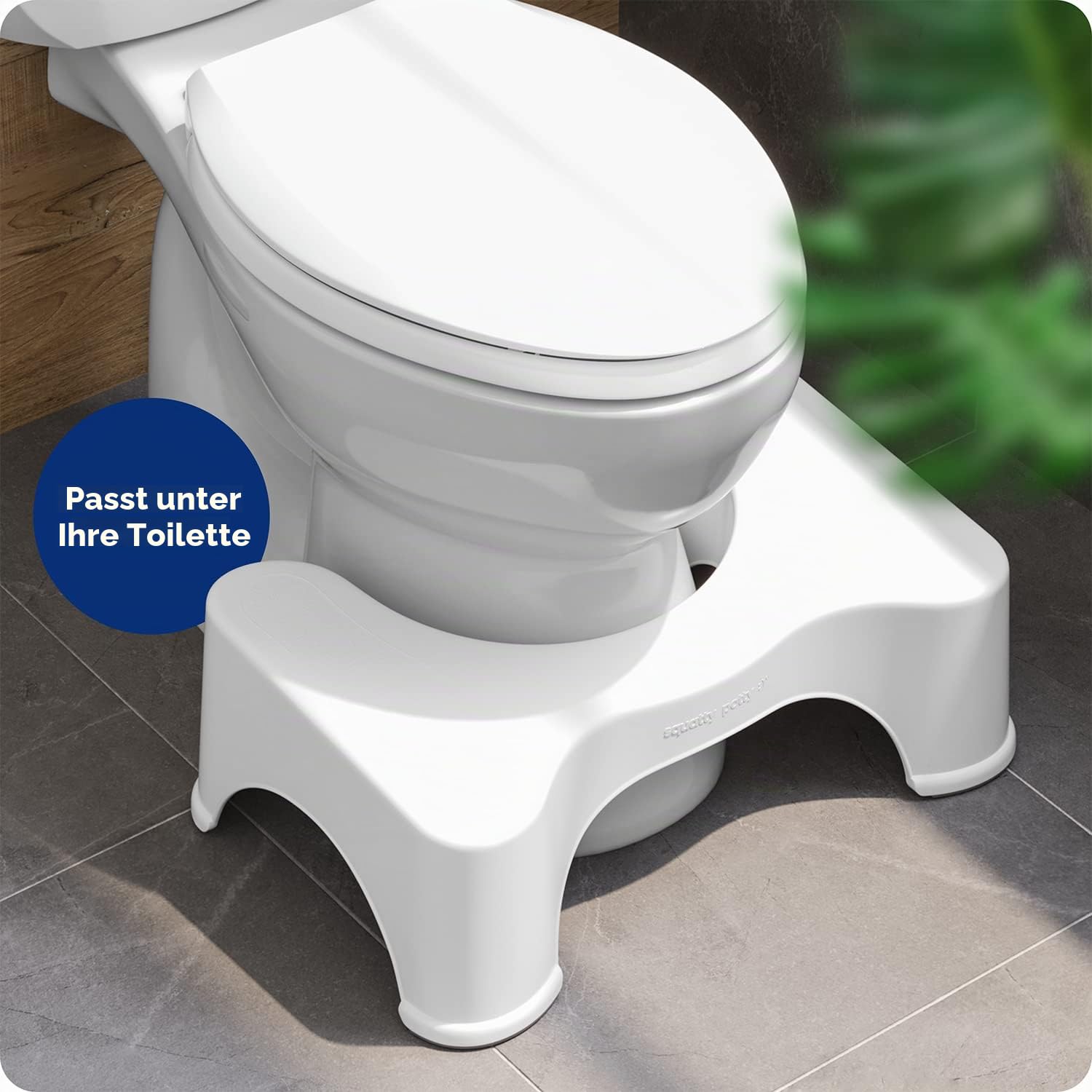 Squatty Potty Original Badezimmer Toilette Schemel, 7-Zoll Höhe, Weiß