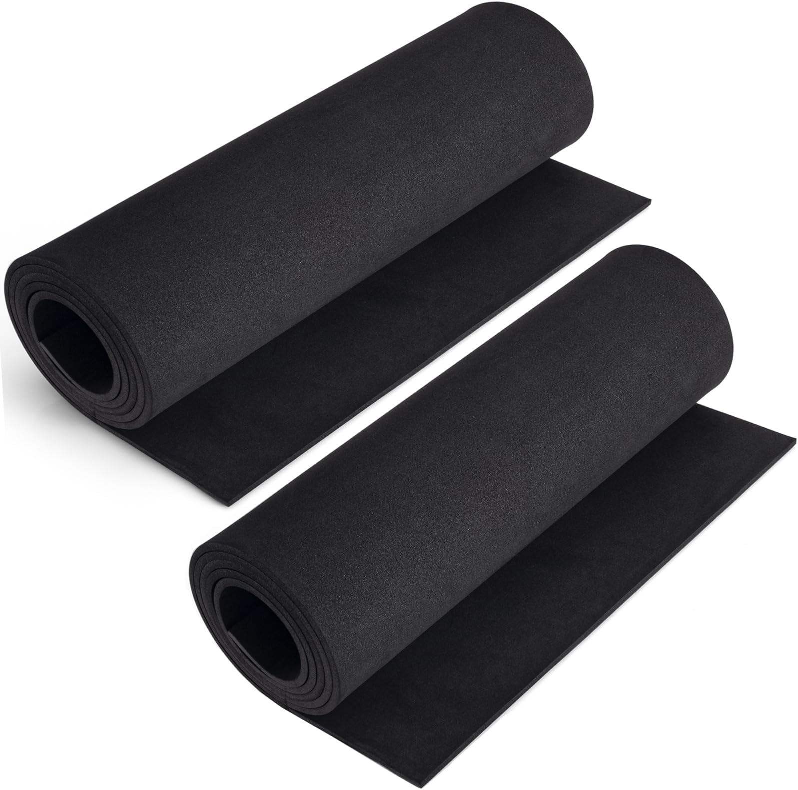 2-Pack Black Eva Foam Sheets roll, Premium eva Craft Foam 5mm Thick, 13.9" x 59", High Density 86kg/m3 for Halloween Cosplay Costume, Crafts, DIY Projects by MEARCOOH