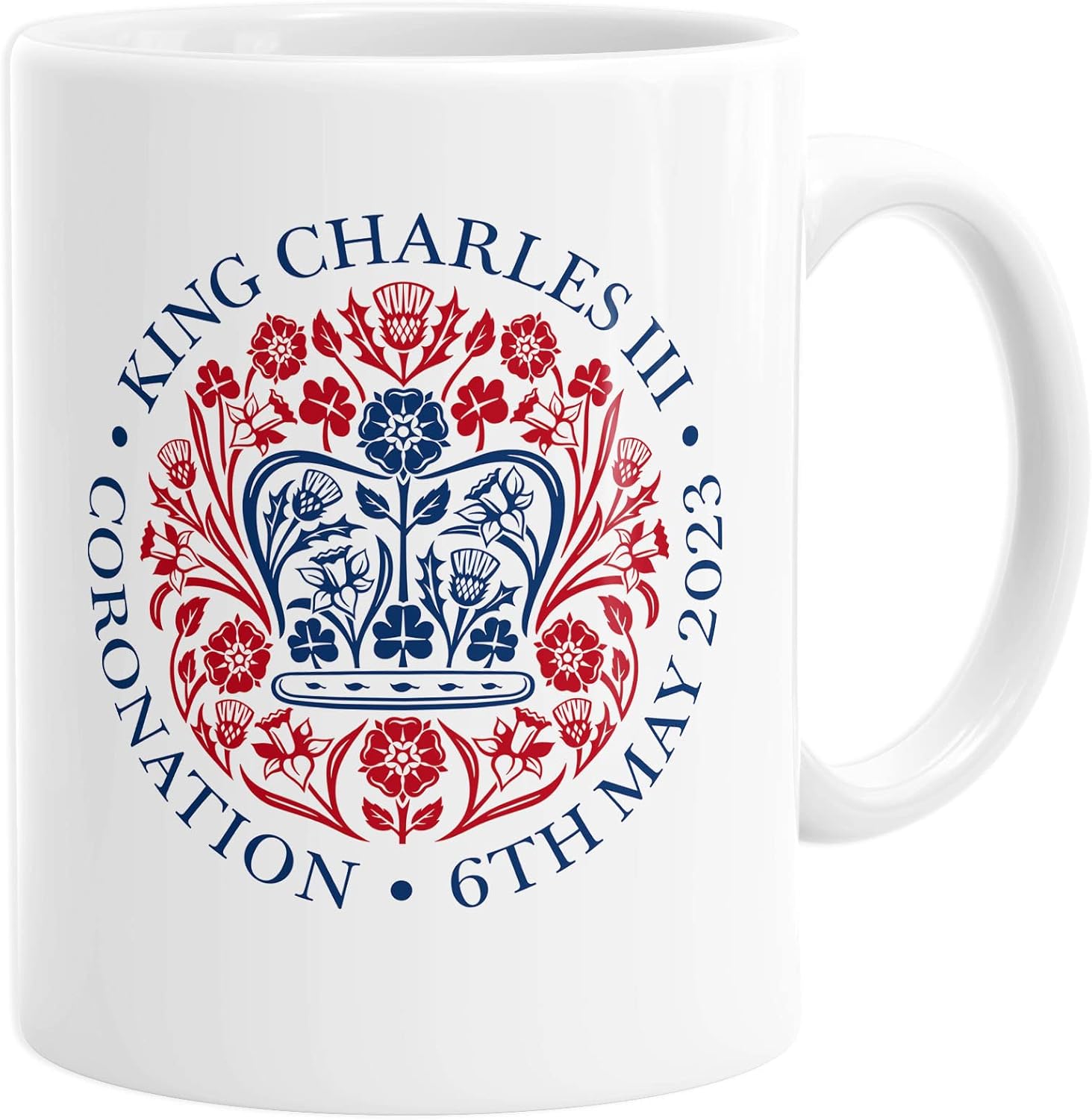Daytripper King Charles III Coronation Mug Official Emblem Cup 6th May