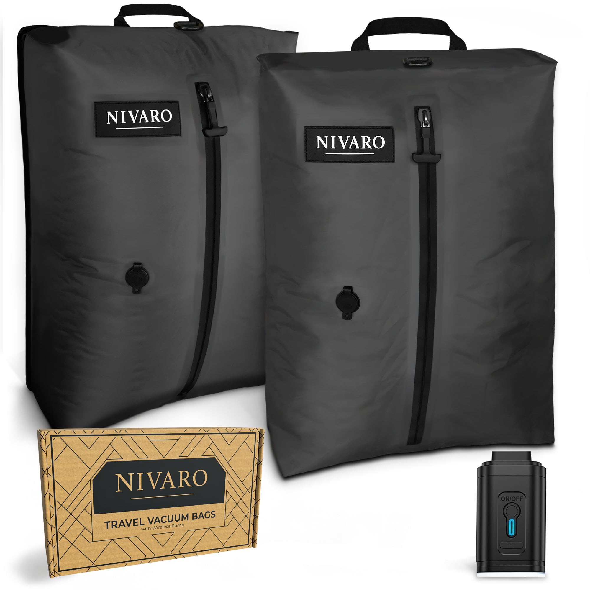Amazon.com: NIVARO Travel Vacuum Compression Bags | Large 30L 2