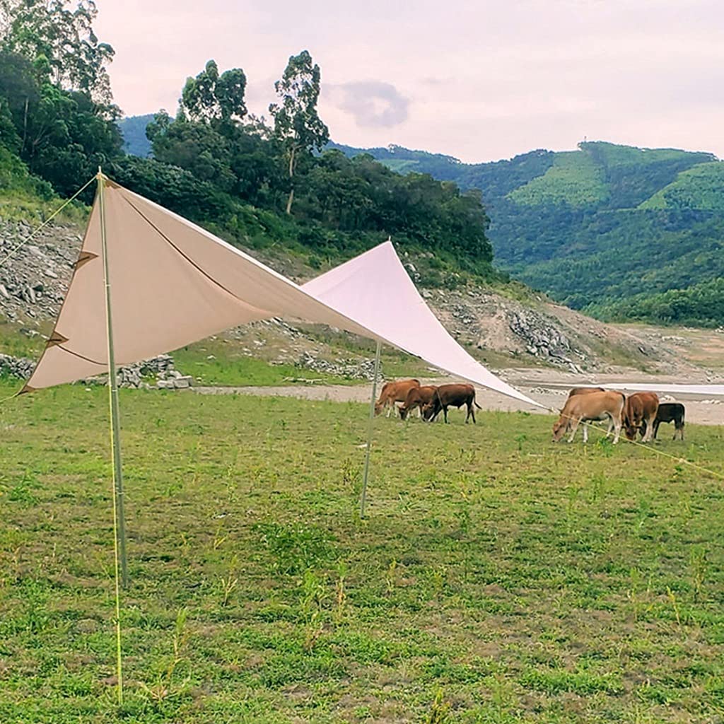 Telo per tenda da pioggia per amaca, telo da campeggio leggero e impermeabile per escursionismo in campeggio, riparo dal sole all'aperto, picnic, escursionismo, tende all'aperto