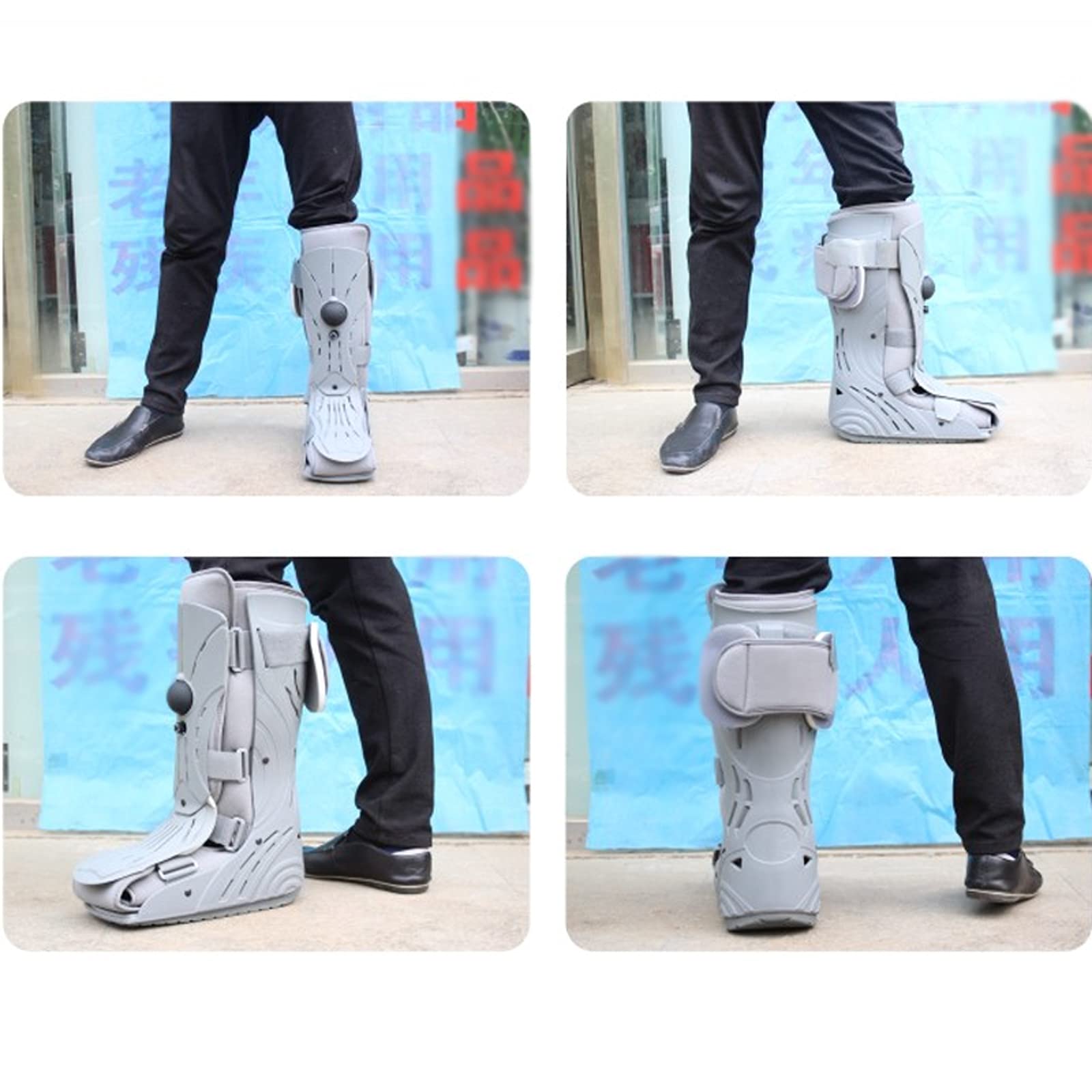Zapatos de Tobillo Bota ortopédica para fracturas para Hombres y Mujeres Tobillera Ajustable en Lugar de Yeso para Proteger el Tobillo Fijo para Lesiones Fracturas Esguinces (XL)
