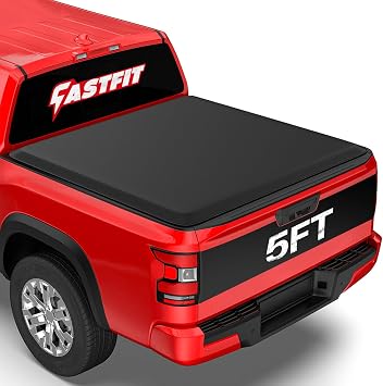 FASTFIT Soft Tri-Fold Tonneau Cover Fits 2005-2026 Frontier & 2009-2012 Suzuki Equator with 5ft 59.5in Truck Bed w/Track System